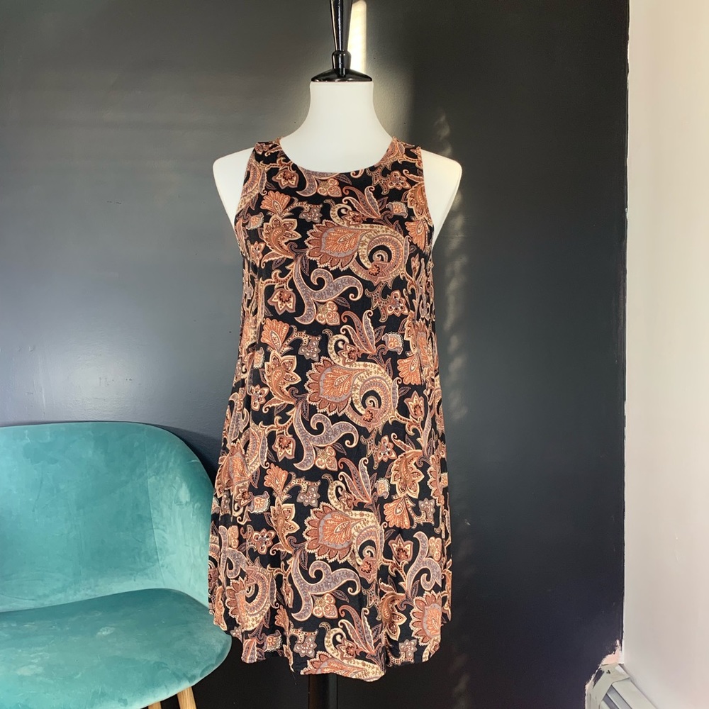 Paisley print dress